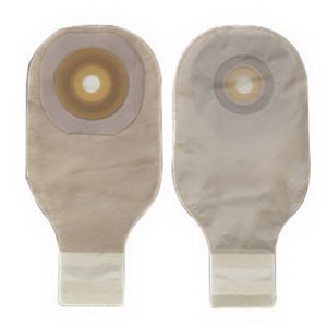"Premier 1-Piece Drainable Pouch Precut 1-3/4"" with Flextend Barrier, Transparent"