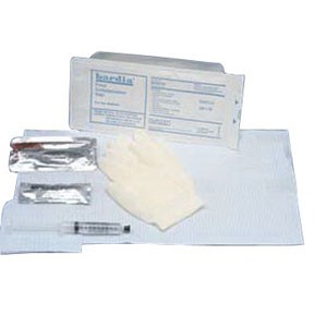 BARDIA Foley Insertion Tray with 10 cc Syringe and BZK Swabs