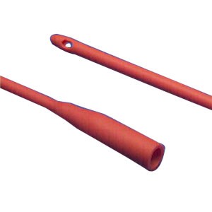 "Dover Robinson Red Rubber Urethral Catheter 20 Fr 14"""