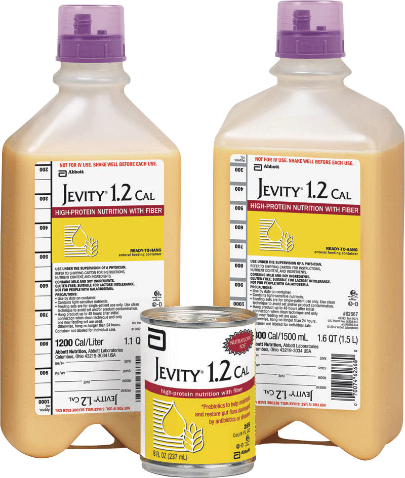 Jevity 1.2 Cal High Protein with Fiber and Safety Screw Connector, Institutional, 1500 mL