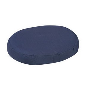 "Molded Foam Ring Cushion 18"" Navy, Washable Cover"