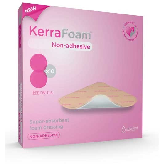 "Kerrafoam Non-Adhesive Dressing, 8"" x 8"""