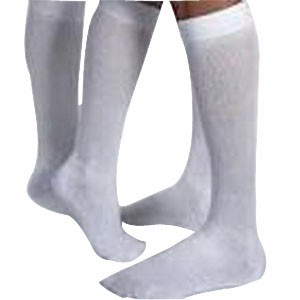 SensiFoot Knee-High Mild Compression Diabetic Sock Medium, White