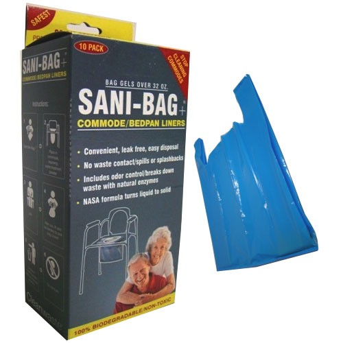 Sani-Bag Commode Liner with Handles