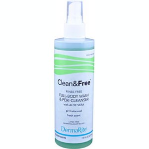 Clean & Free No-Rinse Cleanser, 7.5 oz. Bottle