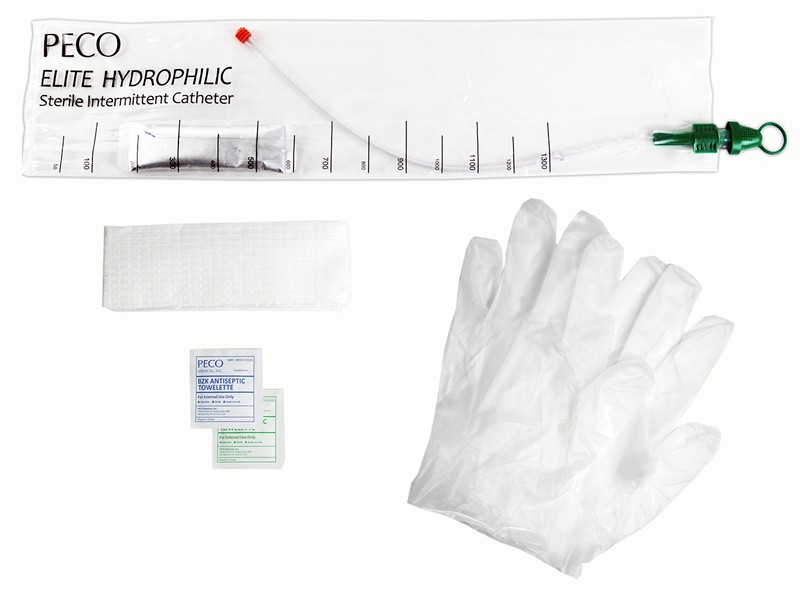 10Fr Peco Elite Hydrophilic Touch Free Closed Catheter Kit