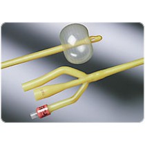 3-Way Silicone-Elastomer Coated Foley Catheter 24 Fr 30 cc