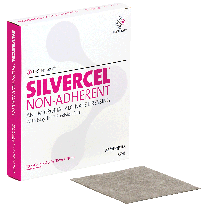"Silvercel Non-Adherent Antimicrobial Alginate Dressing 4-1/4"" x 4-1/4"""