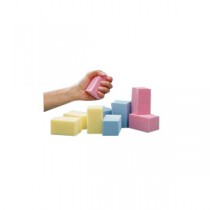 "Temper Foam R-Lite Foam Blocks Pink, 1-3/4"" x 1-3/4"" x 3"""