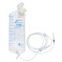 Vinyl 1,000 mL Bag with Pre-attached Pump Set with Inline Y