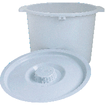 "Replacement Pail with Lid, 6-7/10"" x 11-1/5"""