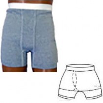 "OPTIONS Ladies' Brief with Built-In Barrier/Support, White, Right-Side Stoma, Small 4-5, Hips 33"" 