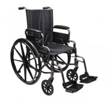 "Traveler L4 Folding Wheelchair with Elevating Legrest, 18"" x 16"" Seat"