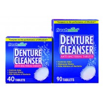 Freshmint Denture Cleanser Tablets, 90 Count, Mint