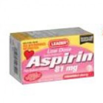 Leader Aspirin Chewable Tablets 81 mg, Cherry (36 Count)
