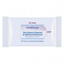 Safe N Simple Peri-Stoma Cleanser and Adhesive Remover No Sting Wipe