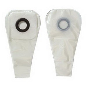 "1-Piece Drainable Pouch with Precut 1-1/8"" Barrier Opening, Pouch Size 1-1/2"" with Karaya"