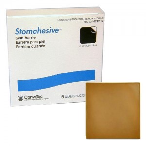 "Stomahesive Skin Barrier without Starter Hole, 4"" x 4"""
