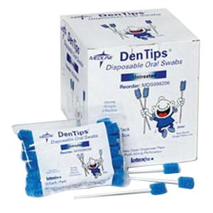 Dentips Disposable Oral Swab Blue