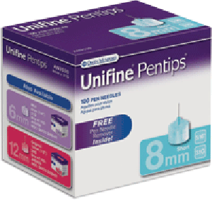 Unifine Pentips Short Pen Needle 31G x 8 mm (100 count)