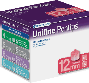 Unifine Pentips Original Pen Needle 29G x 12 mm (100 count)