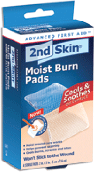 "2nd Skin Moist Burn Pad, Medium 2"" x 3"""